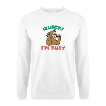 Je ne me soucie pas de l’attitude de déclaration d’indifférence - Sweat-shirt Unisexe - blanc - Devant