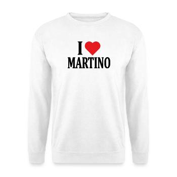 t-shirt j’aime Martino t-shirt idée cadeau - Sweat-shirt Unisexe - blanc - Devant