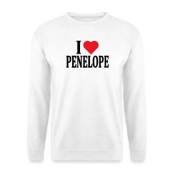 t-shirt j’aime Penelope t-shirt idée cadeau - Sweat-shirt Unisexe - blanc - Devant