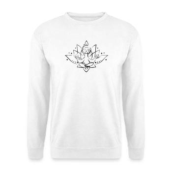 Faultier macht Yoga-Sloth doing yoga - Unisex Pullover - Weiß - Vorne