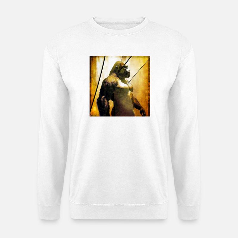 Gorilla 03 - K - Unisex Pullover - Weiß