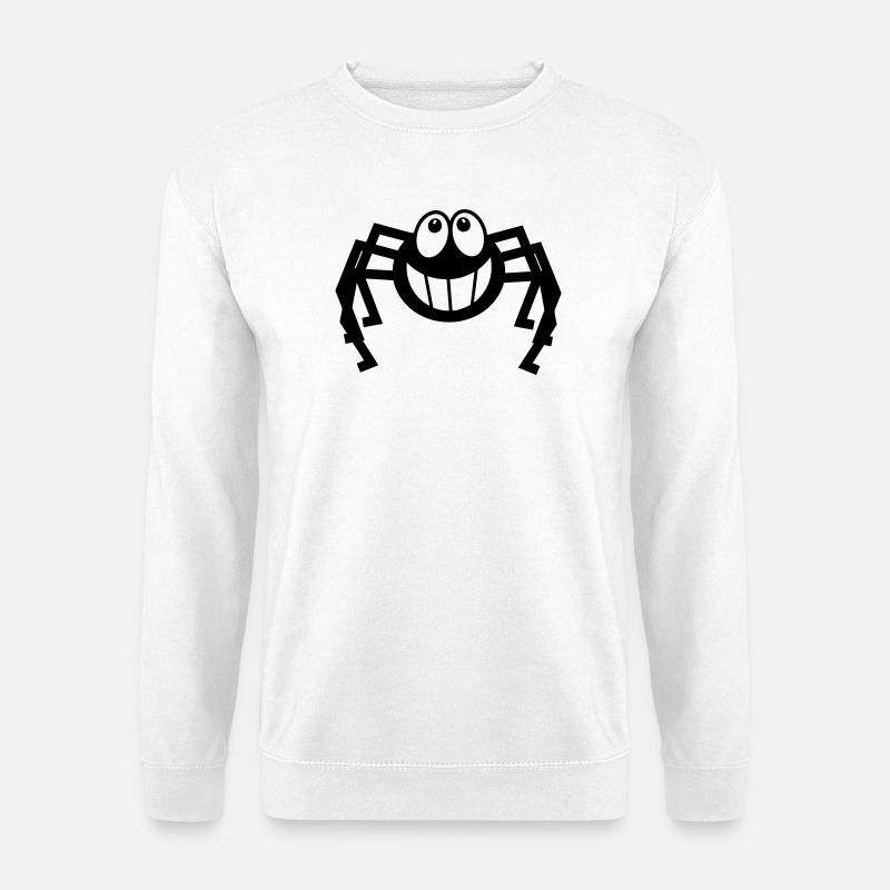 Spider laughing - Unisex Sweatshirt - white