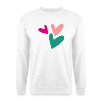 PAAR. ICH HABE GERADE GEHEIRATET. Junggesellinnenabschied. VALENTINSTAG. MARIES - Unisex Pullover - Weiß - Vorne