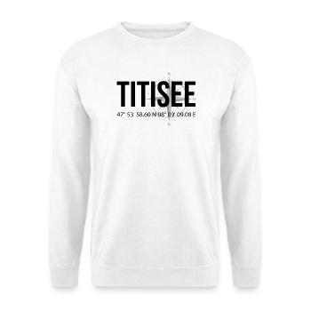 Koordinaten Titisee - Unisex Pullover - Weiß - Vorne