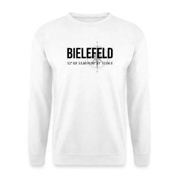 Koordinaten Bielefeld - Unisex Pullover - Weiß - Vorne