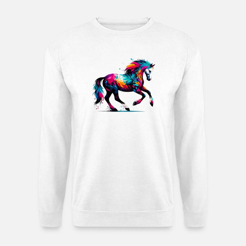 Horse - Unisex Sweatshirt - white