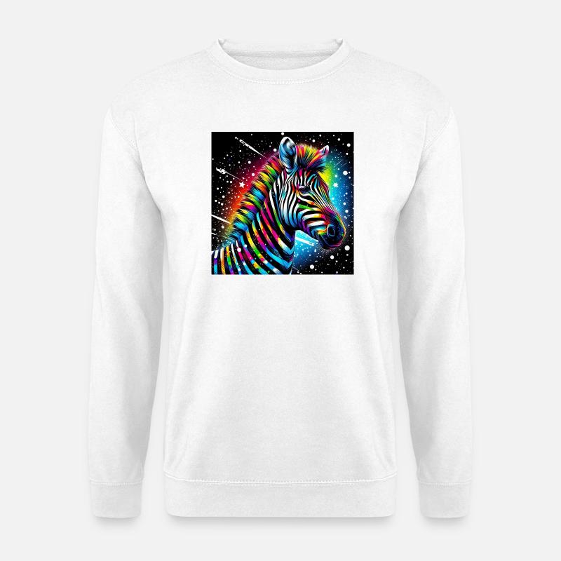 Zebra - Unisex Pullover - Weiß