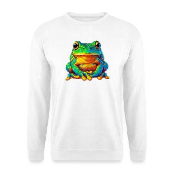 Frosch - Unisex Pullover - Weiß - Vorne