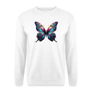 Schmetterling - Unisex Pullover - Weiß - Vorne