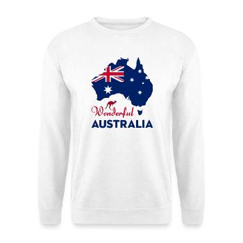 Merveilleuse Australie - Sweat-shirt Unisexe - blanc - Devant
