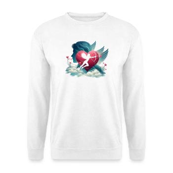 Cupid Archer Heart Artwork - Unisex Sweatshirt - white - Front