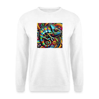 Chameleon Pop Art - Unisex Sweatshirt - white - Front