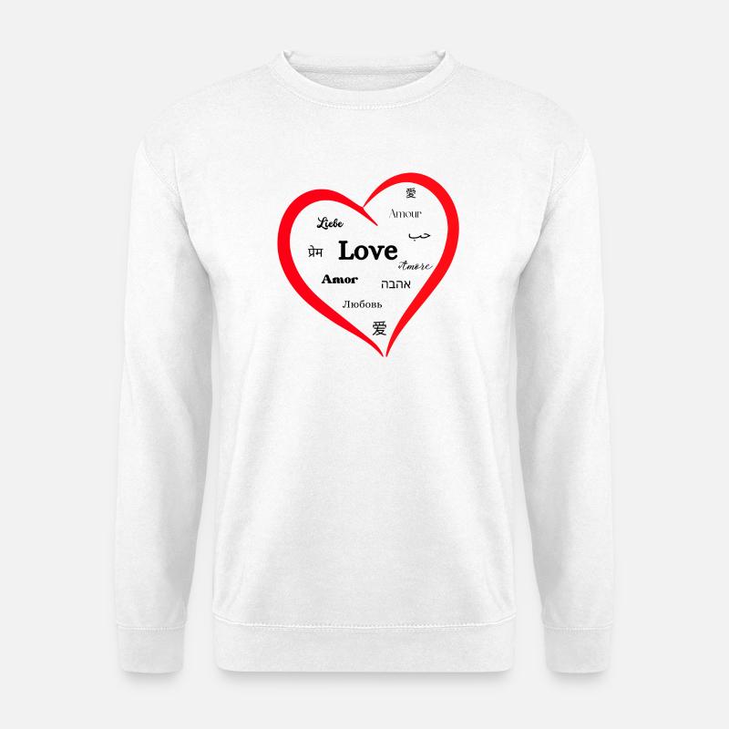Liebe kennt keine Grenzen - Unisex Pullover - Weiß