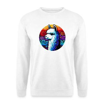 Alpaga - Sweat-shirt Unisexe - blanc - Devant