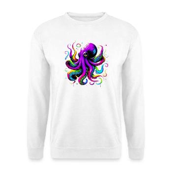 Pieuvre - Sweat-shirt Unisexe - blanc - Devant
