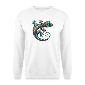 Gecko - Unisex Pullover - Weiß - Vorne