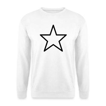 Star Outline Icon - Unisex Sweatshirt - white - Front