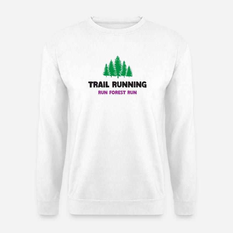 Trail Running - Run Forest Run - Unisex Sweatshirt - white