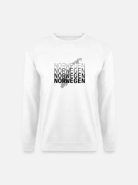 Zerklüftete Feder mit RW-Schriftzug - Unisex Pullover - Weiß