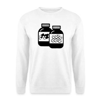 Jars of Capsules and Pills for Pharmacy - Unisex Sweatshirt - white - Front
