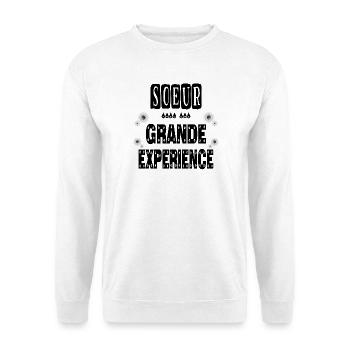 Sœur Avec Une Grande Expérience Frangine - Sweat-shirt Unisexe - blanc - Devant