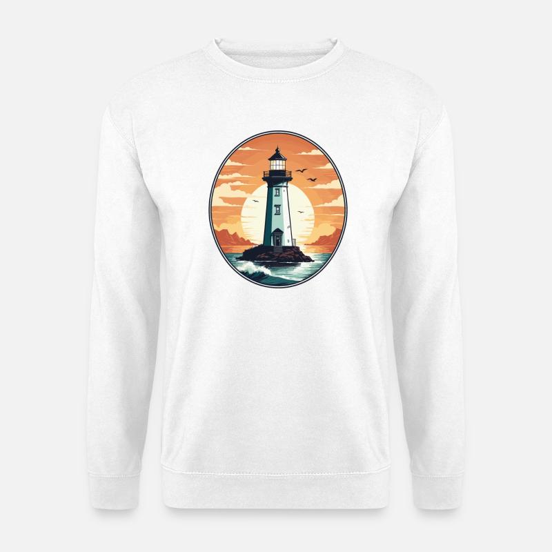 Leuchtturm - Unisex Pullover - Weiß
