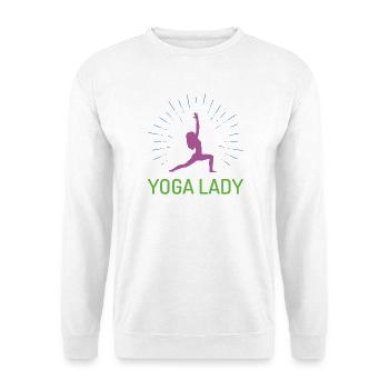 Fille de yoga - Sweat-shirt Unisexe - blanc - Devant