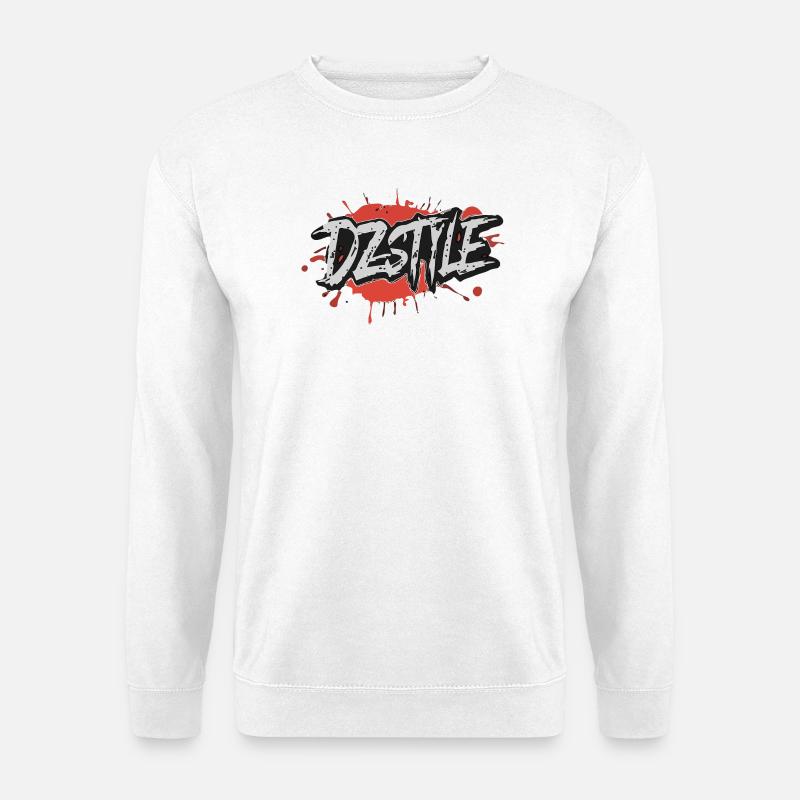 DZ Style Urbain - Graffiti Éclaboussure - Sweat-shirt Unisexe - blanc