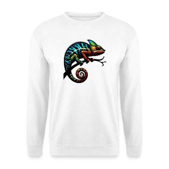 Caméléon - Sweat-shirt Unisexe - blanc - Devant