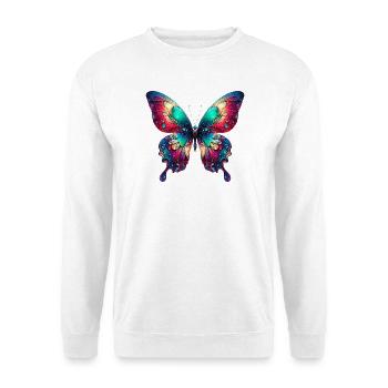 Papillon - Sweat-shirt Unisexe - blanc - Devant