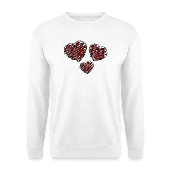 COUPLE. JUST MARRIED. Bachelorette party. VALENTINE'S DAY. LOVE. - Unisex Sweatshirt - white - Front