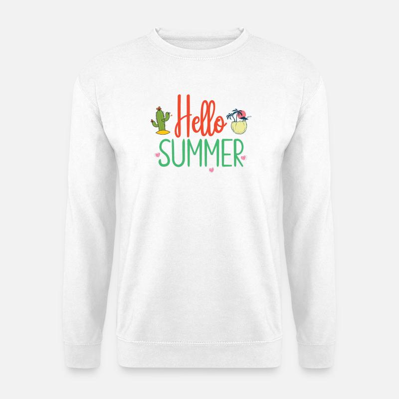 Hallo Sommer - Unisex Pullover - Weiß