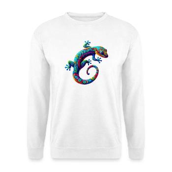 Gecko - Unisex Pullover - Weiß - Vorne
