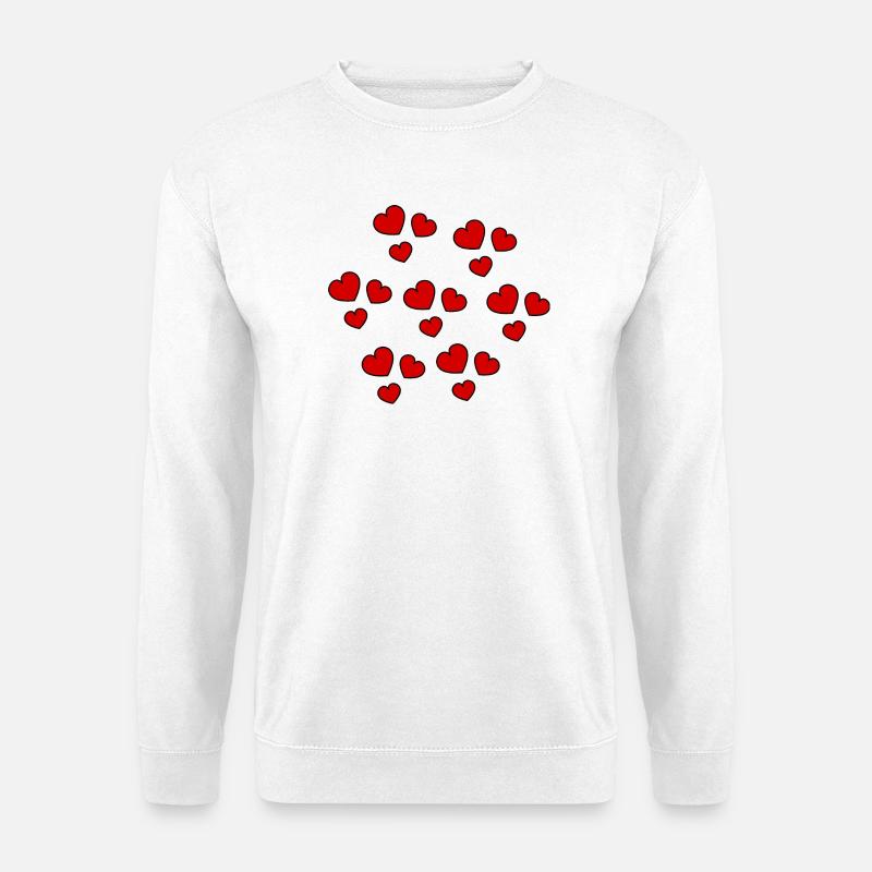 VALENTINSTAG. Junggesellinnenabschied. ICH LIEBE DICH. ICH LIEBE DICH. LIEBE - Unisex Pullover - Weiß