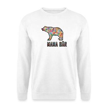 Mama Bär - Unisex Pullover - Weiß - Vorne