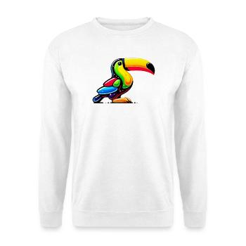 Toucan - Sweat-shirt Unisexe - blanc - Devant
