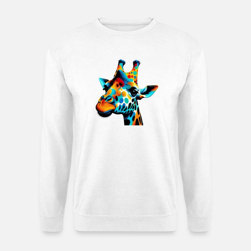 Giraffe Pop Art - Unisex Sweatshirt - white