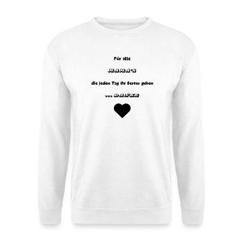 Thank you Mom for giving it to you - Unisex Sweatshirt - white - Front