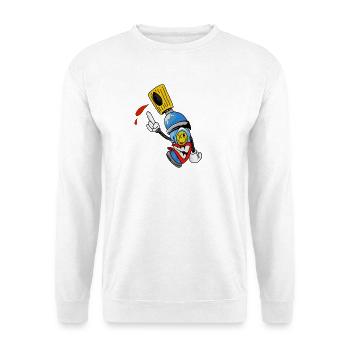 Sprühdose Graffiti Kumpel - Unisex Pullover - Weiß - Vorne