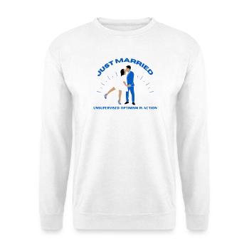 Je viens de me marier | Mariage - Sweat-shirt Unisexe - blanc - Devant