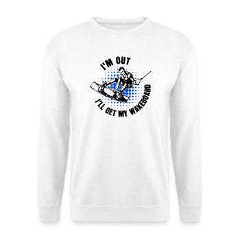 Kitesurfer Statement Wakeboard Surfing Wassersport - Unisex Pullover - Weiß - Vorne