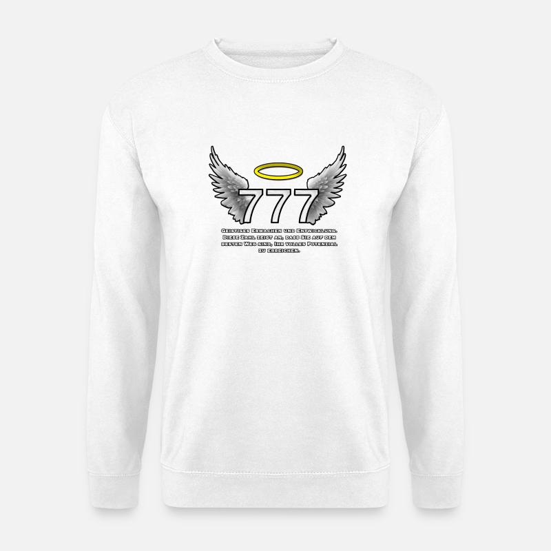 Heilige 777 EngelWings - Unisex Pullover - Weiß