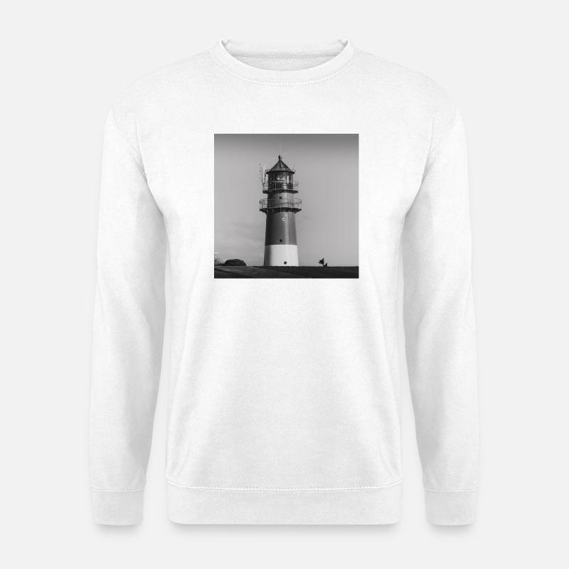 Leuchtturm Büsum Dithmarschen Nordsee Küste Poster - Unisex Pullover - Weiß