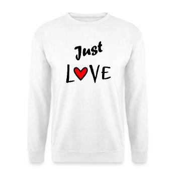 HEART. HEARTS. VALENTINE'S DAY. LOVE. LOVE. COUPLE. - Unisex Sweatshirt - white - Front