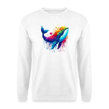 Wal - Unisex Pullover - Weiß - Vorne