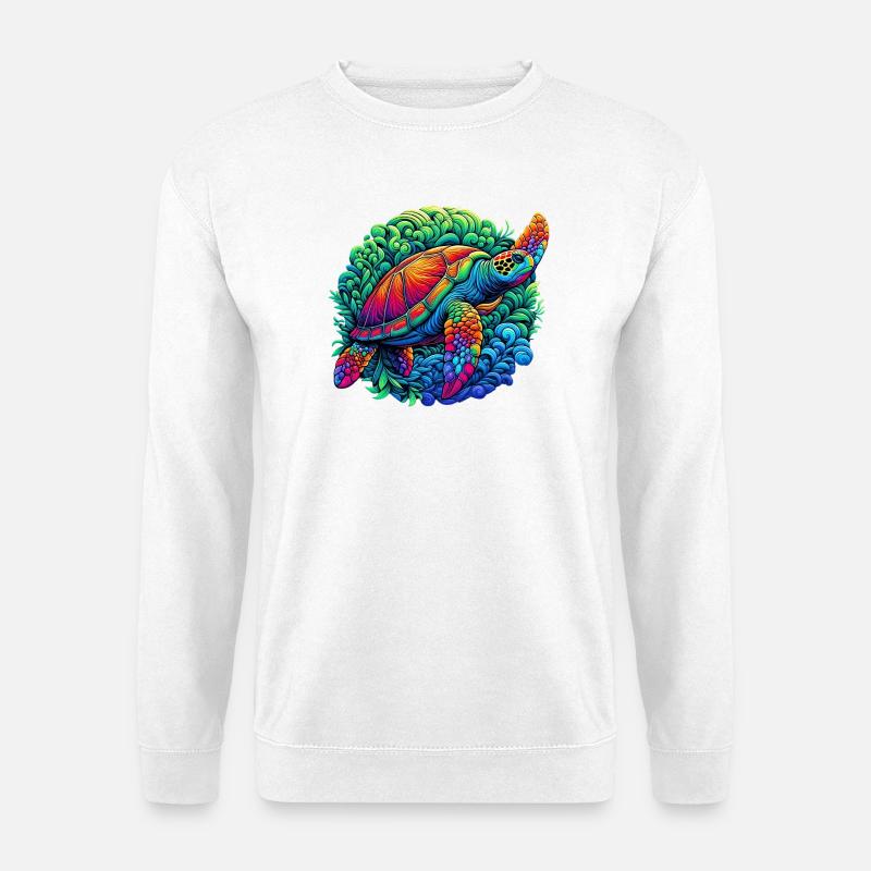 Schildkröte - Unisex Pullover - Weiß