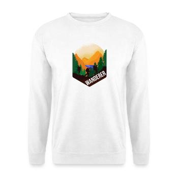 Wanderer - Unisex Pullover - Weiß - Vorne