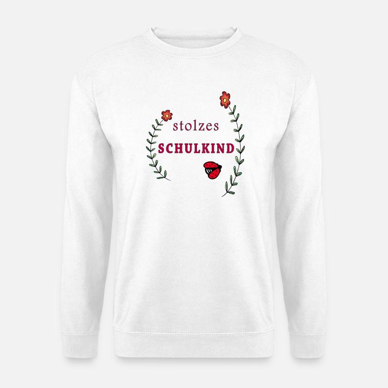 stolzes Schulkind Einschulung - Unisex Pullover - Weiß