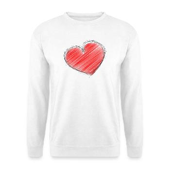 VALENTINE'S DAY. Bachelorette party. I LOVE YOU. I LOVE YOU. LOVE - Unisex Sweatshirt - white - Front