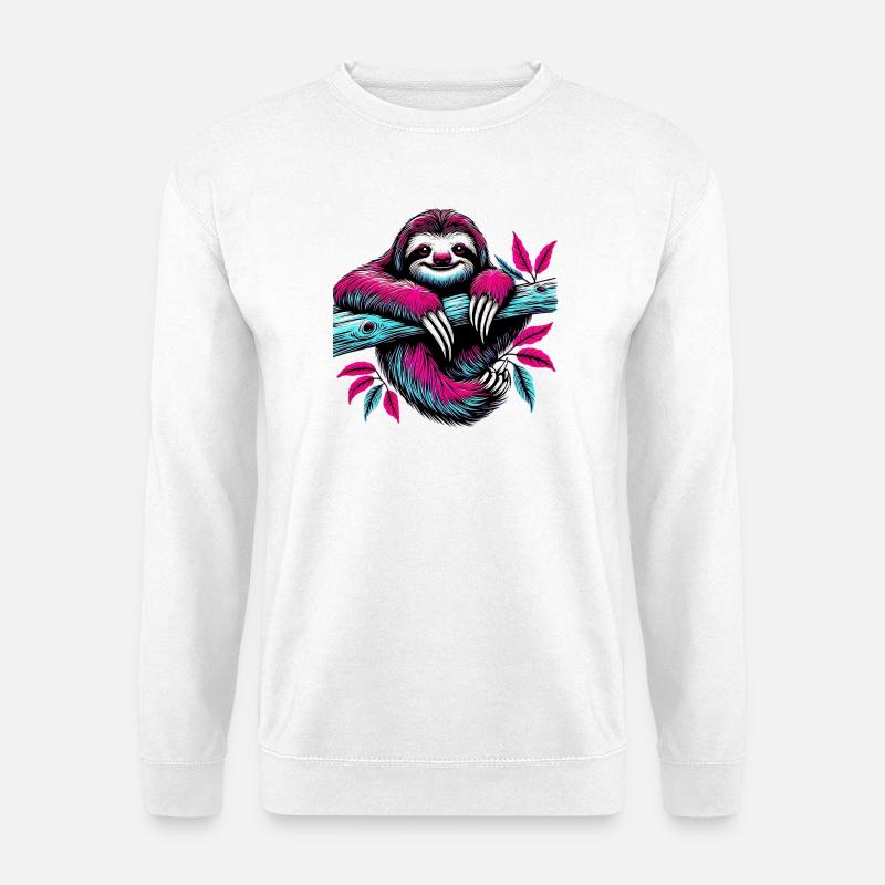 Sloth - Unisex Sweatshirt - white